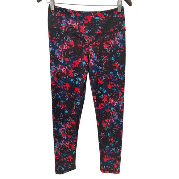 Z by Zella Pants - Z by Zella Black, Red & Blue Activewear Leggings Size Small